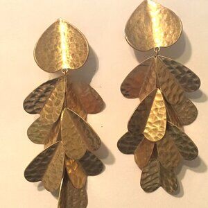 Kate Spade New York Hammered Petal Statement Earrings